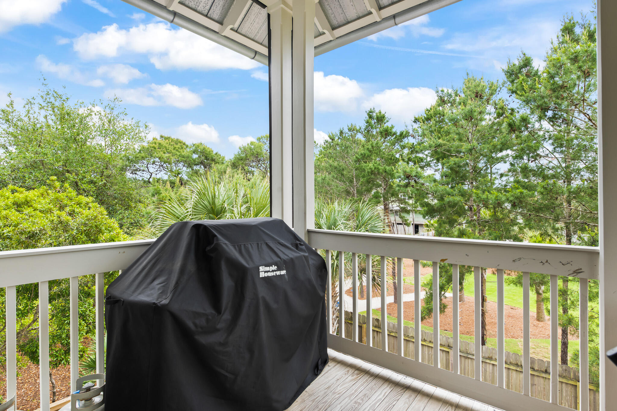 70 Pine Crest Circle Inlet Beach, FL 32461 - Photo 12 of 43 a view of a balcony with a yard