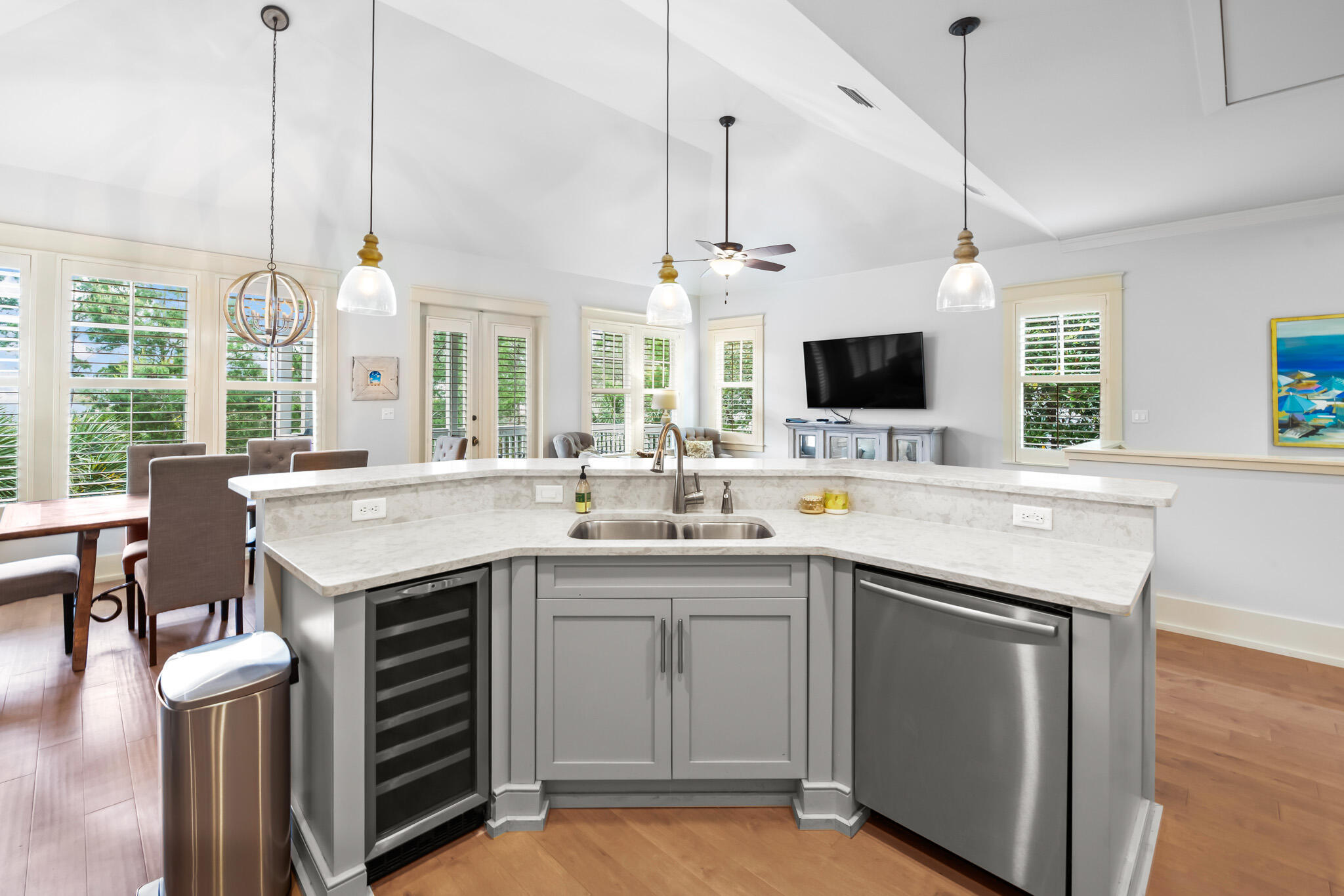 70 Pine Crest Circle Inlet Beach, FL 32461 - Photo 9 of 43 a kitchen with a sink stove and cabinets