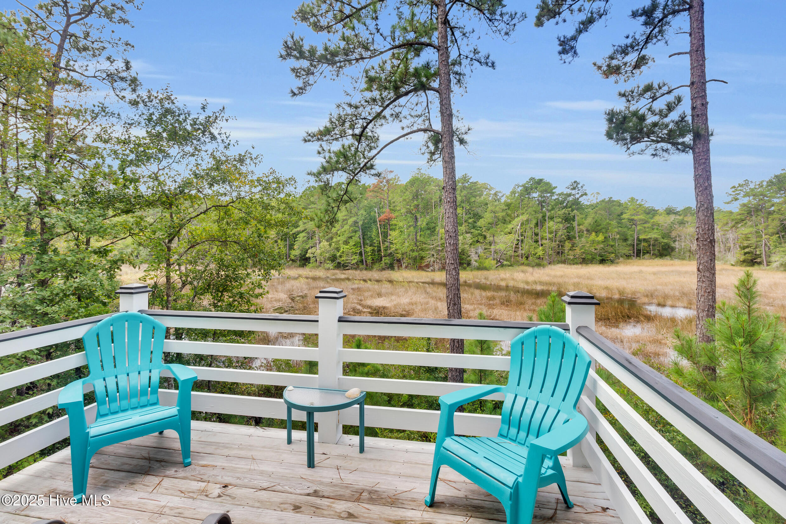 956 Mill Creek Road, Unit A Minnesott Beach, NC 28510 - Photo 2 of 40 deck overlooking creek