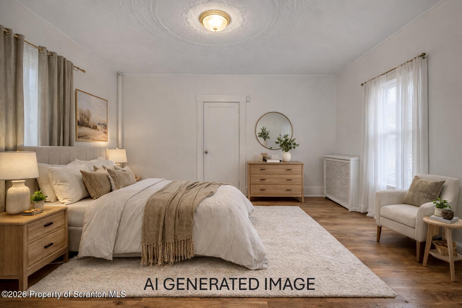 905 Albright Avenue Scranton, PA 18508 - Photo 25 of 56 a spacious bedroom with a bed and window