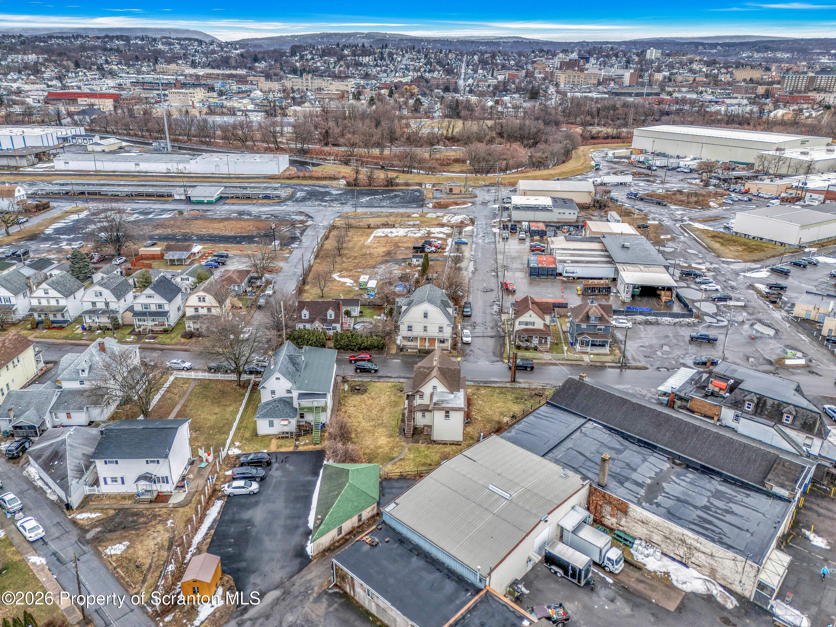 905 Albright Avenue Scranton, PA 18508 - Photo 49 of 56 an aerial view of a city with lots of residential buildings