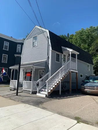 a view of a house with a patio