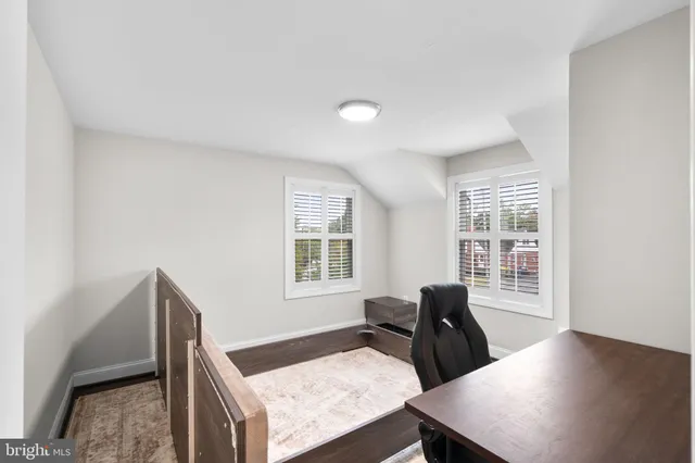 a view of workspace with a window