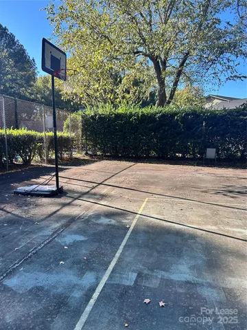 a view of a street with a building