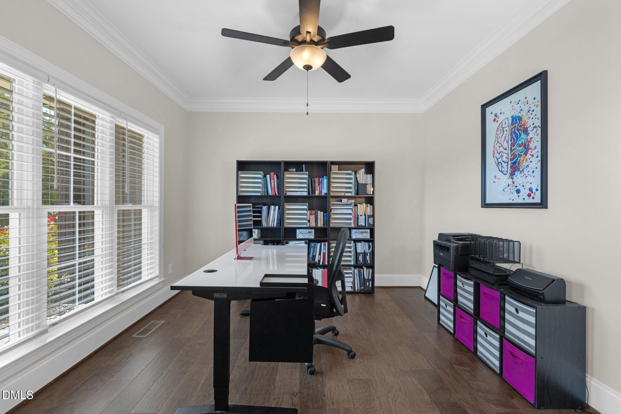 106 Garrison Farm Road Mebane, NC 27302 - Photo 12 of 46 a view of a workspace with furniture and a window