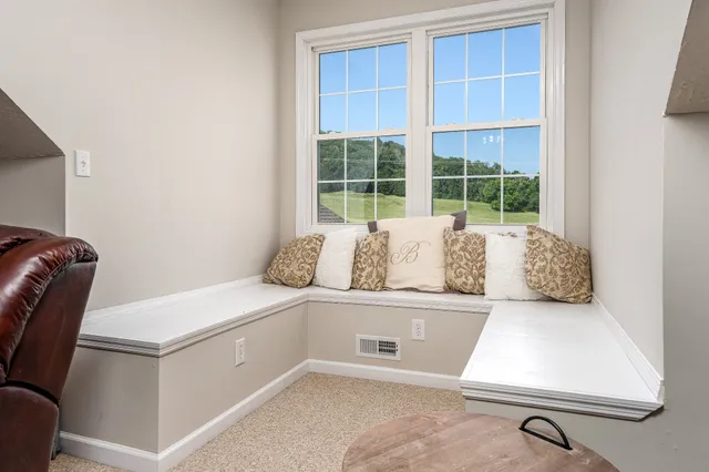 a view of a backyard with a garden and plants