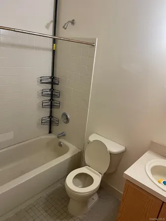 a bathroom with a toilet and a bathtub