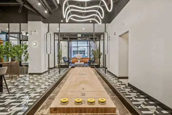 a very nice looking room with a large window