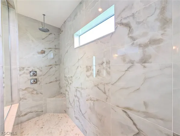 a view of a golf course with a lake