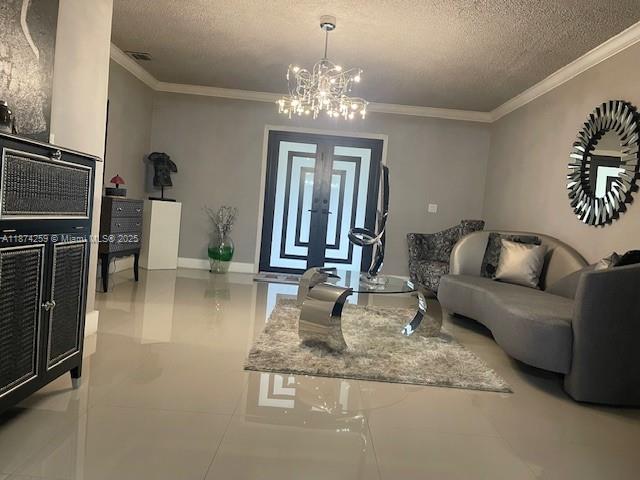 2701 Southwest 79th Avenue Miami, FL 33155 - Photo 5 of 53 a living room with fireplace furniture and a chandelier