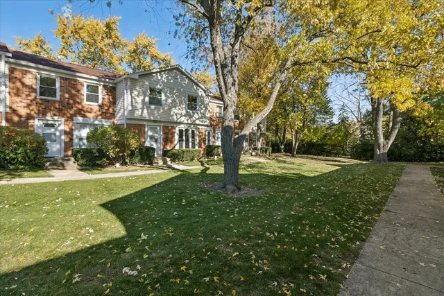 a view of yard with swimming pool and green space