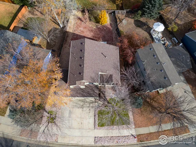 a bird view of house