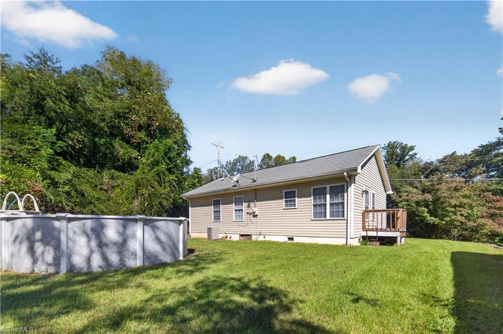 203 Jones School Road Mount Airy, NC 27030 - Photo 20 of 21 large back yard with above ground pool.