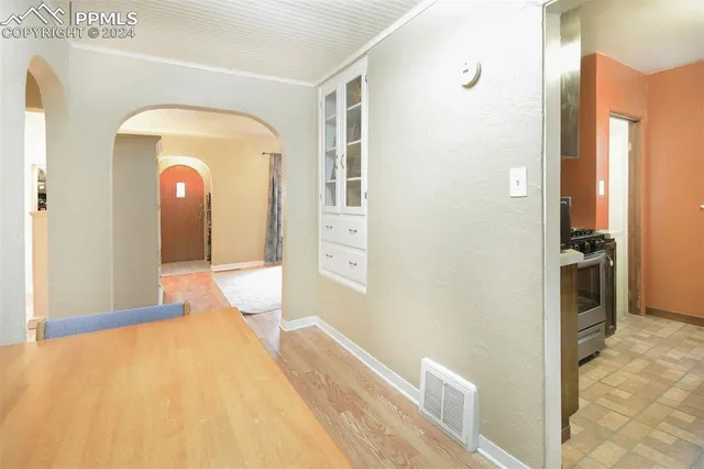 a view of wooden floor