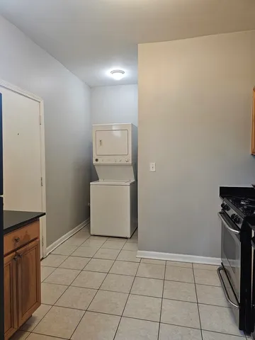 a storage room with washer and dryer