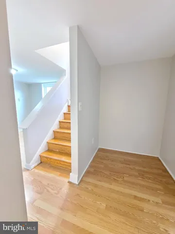 a view of an entryway with staircase