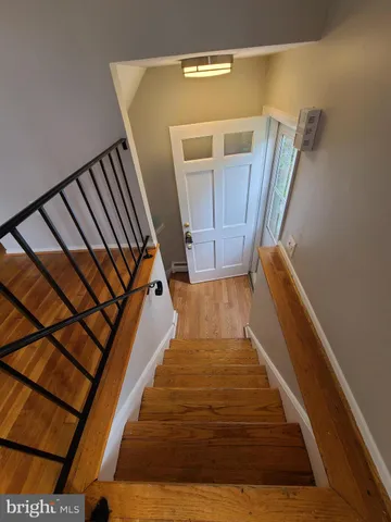 a view of a staircase