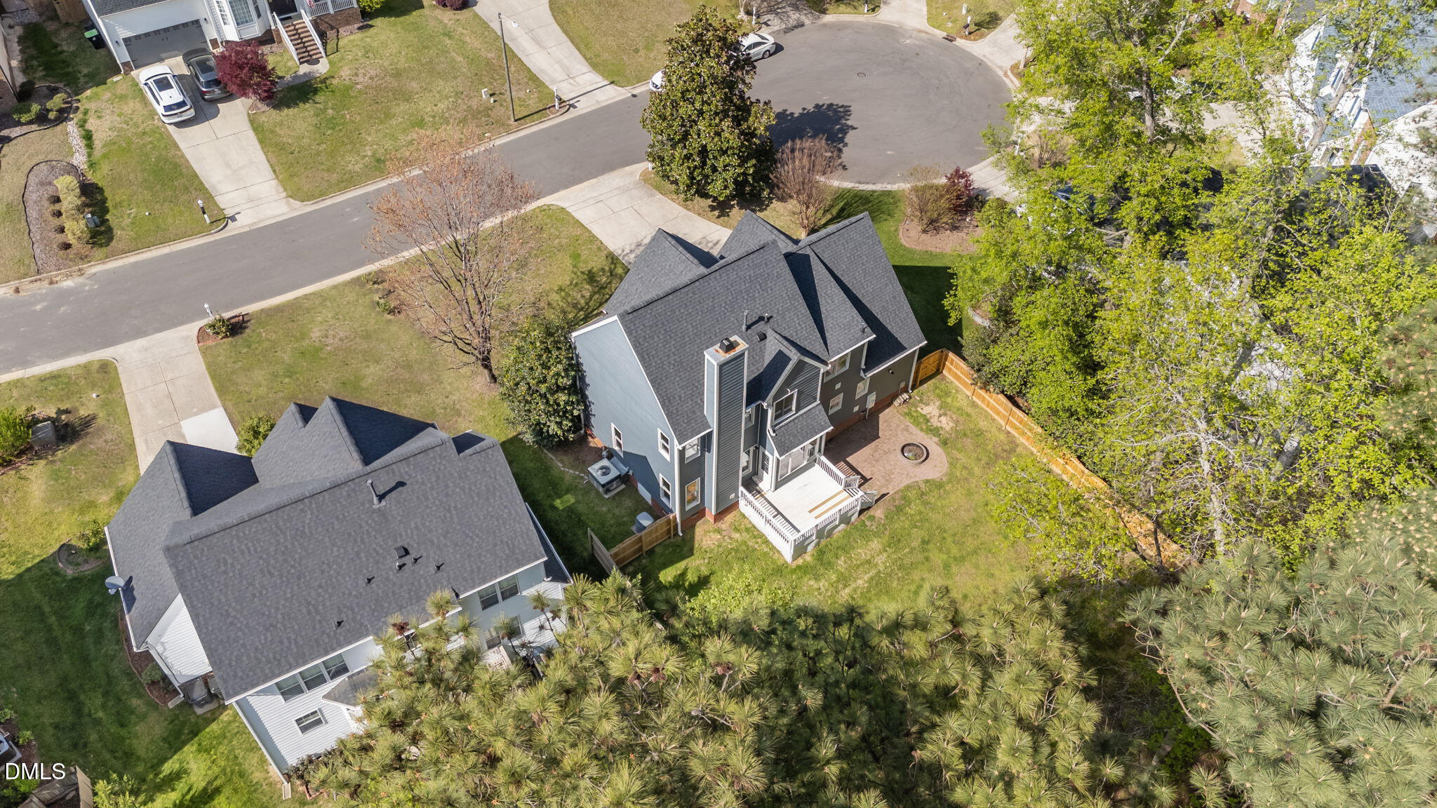2004 Sassacus Lane Apex, NC 27523 - Photo 35 of 37 an aerial view of residential houses with outdoor space