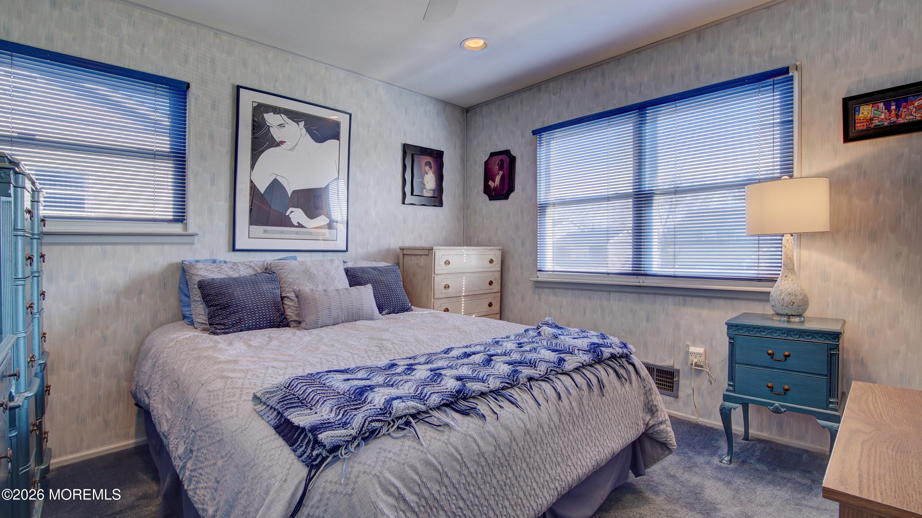 12 Cavan Lane Hazlet, NJ 07730 - Photo 15 of 34 a bedroom with a bed and a lamp on dresser