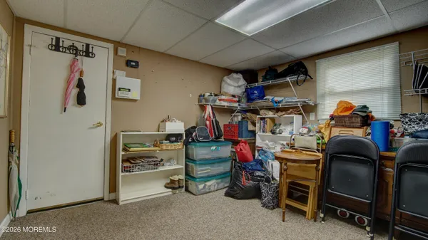 a view of storage and utility room