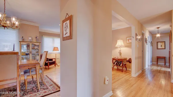 a view of a livingroom and dining room