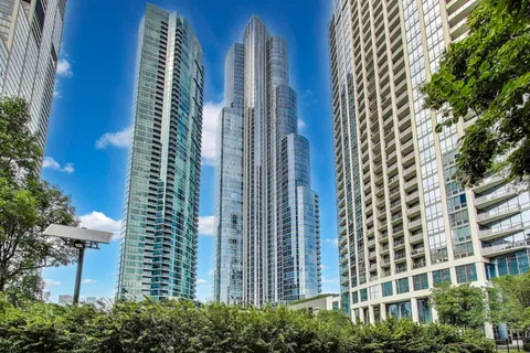 an aerial view of a building