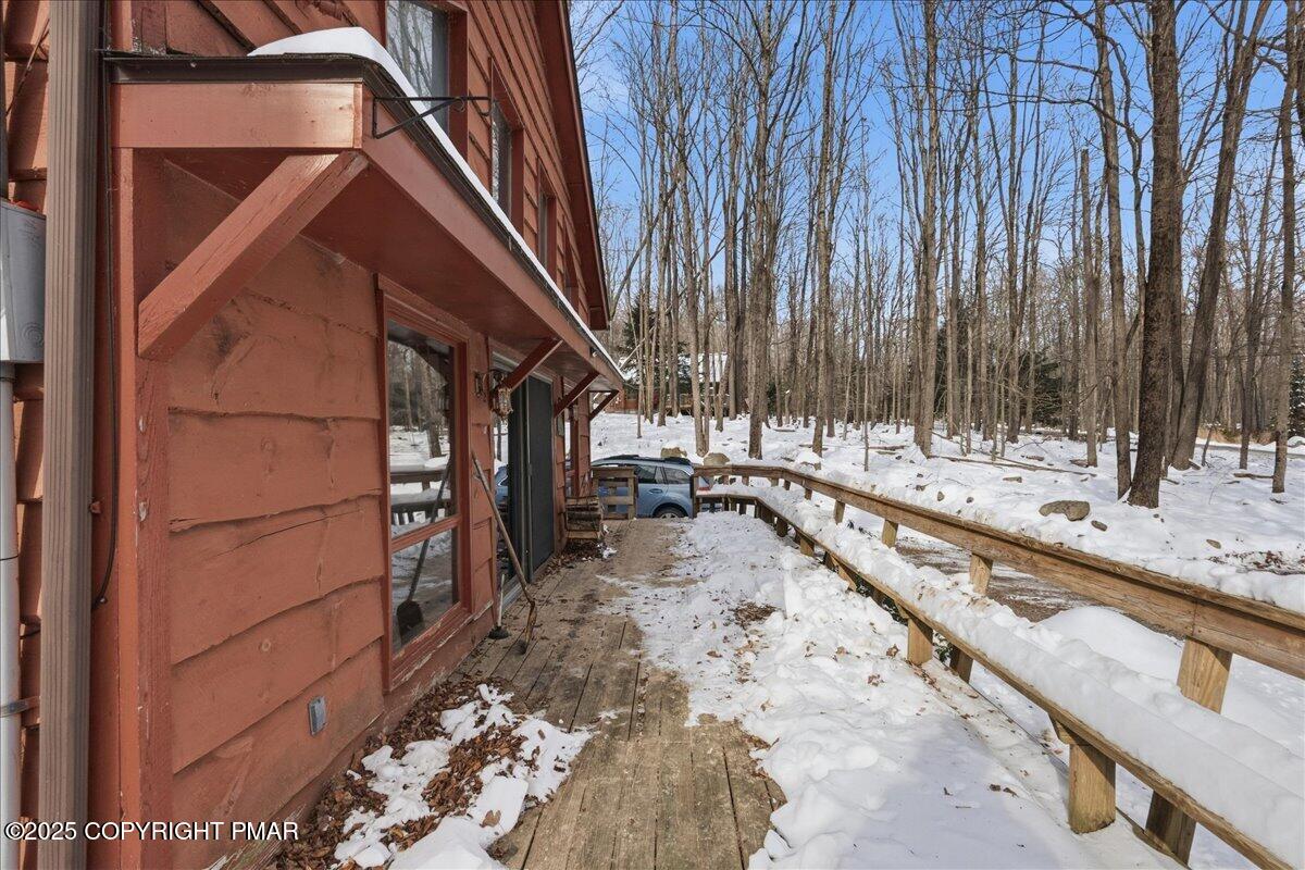 13 Sheffick Road Gouldsboro, PA 18424 - Photo 32 of 38 a view of a backyard with sitting area