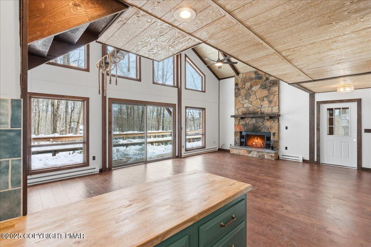 13 Sheffick Road Gouldsboro, PA 18424 - Photo 37 of 46 an empty room with wooden floor and windows