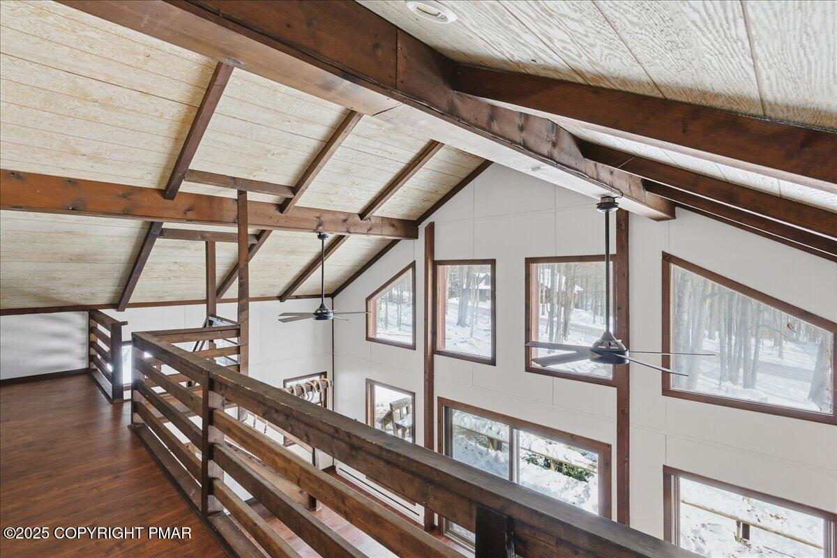 13 Sheffick Road Gouldsboro, PA 18424 - Photo 8 of 38 a view of an chairs in the balcony