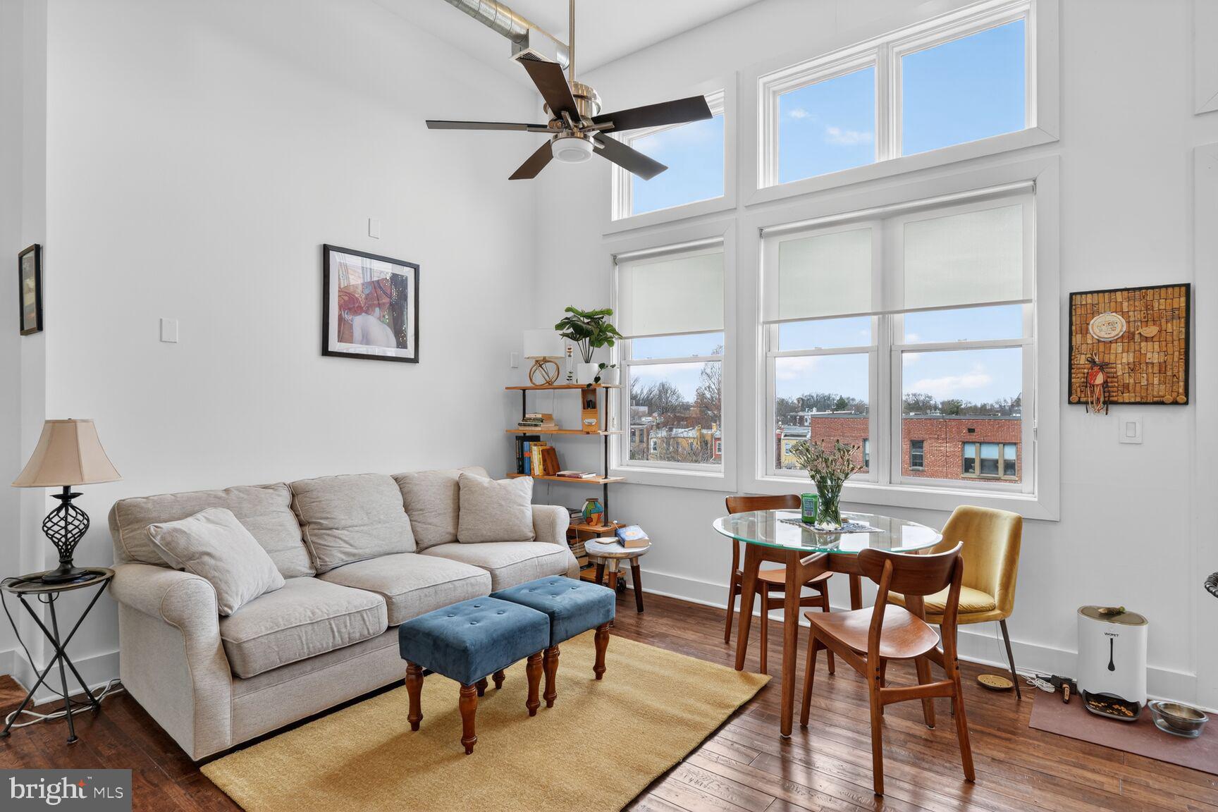 245 15th Street Southeast, Unit 403 Washington, DC 20003 - Photo 7 of 24 Bright Living Area w/ High Ceiling & Tons of Light