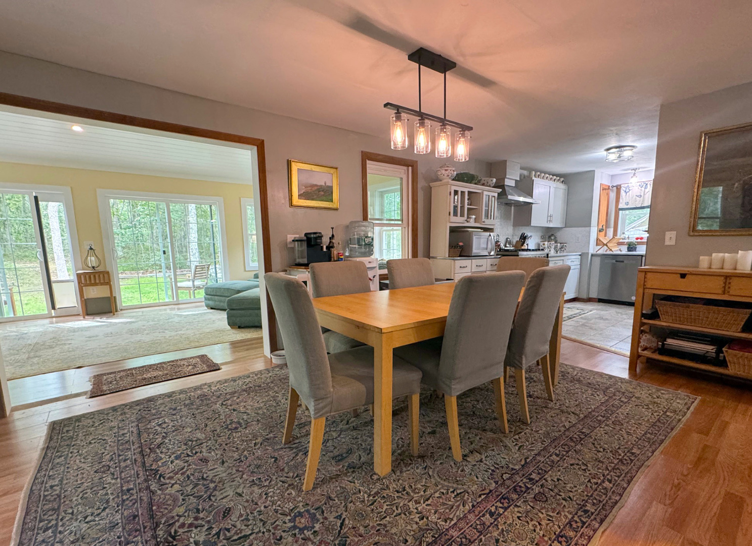 8 Old Purchase Road Edgartown, MA 02539 - Photo 4 of 26 a view of a dining room with furniture