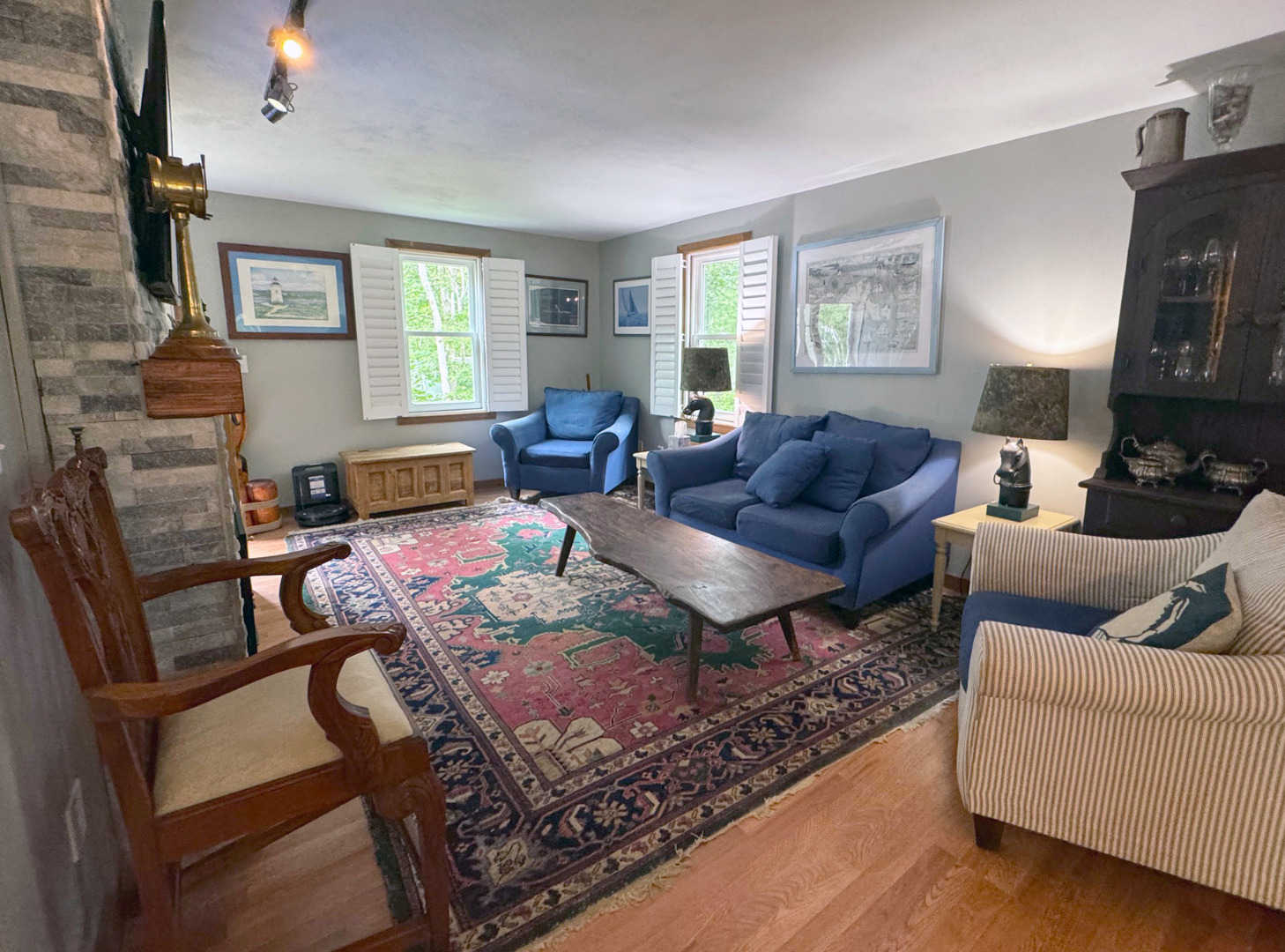 8 Old Purchase Road Edgartown, MA 02539 - Photo 5 of 26 a living room with furniture fireplace and a window