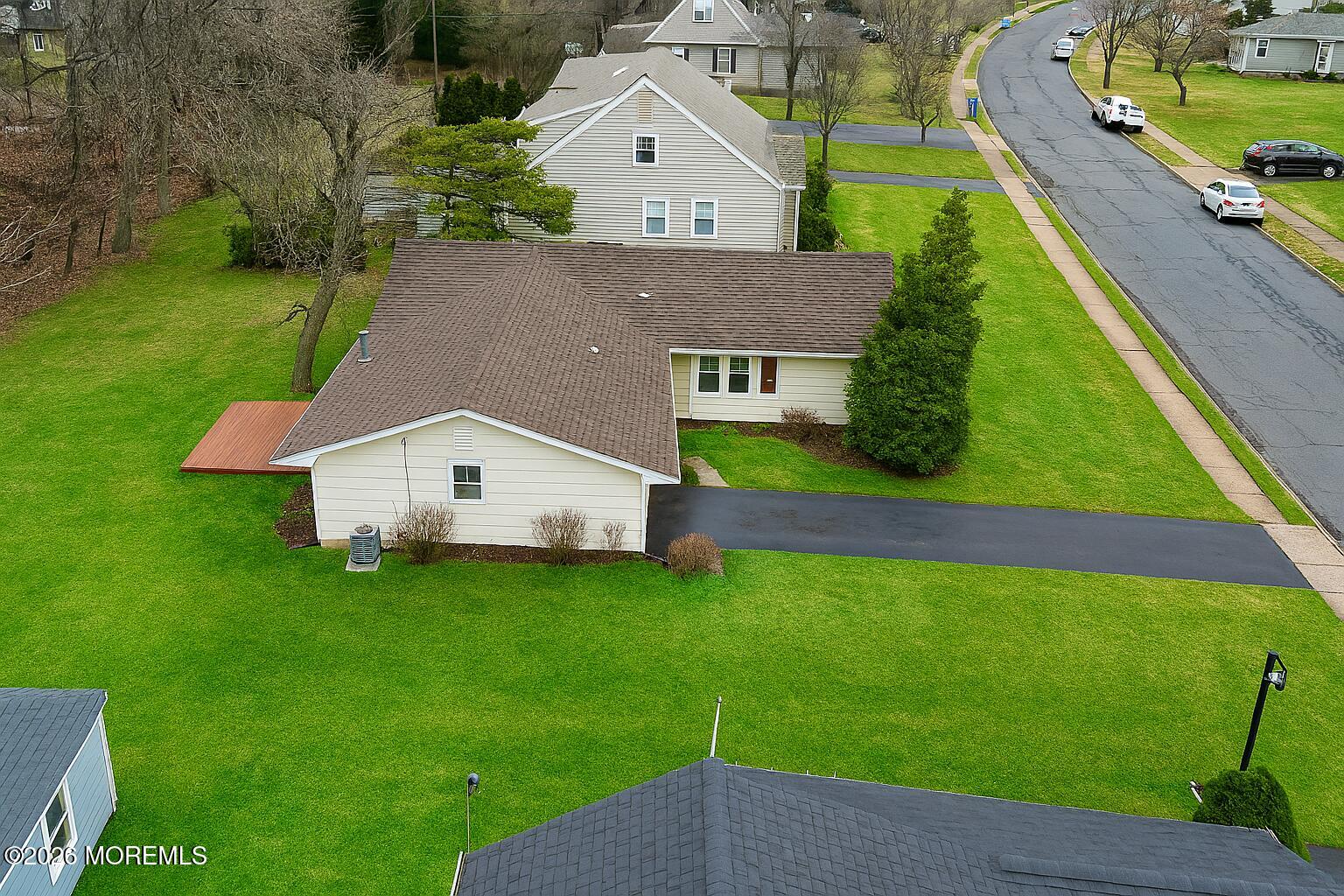120 Andover Lane Matawan, NJ 07747 - Photo 19 of 35 a aerial view of house with a yard