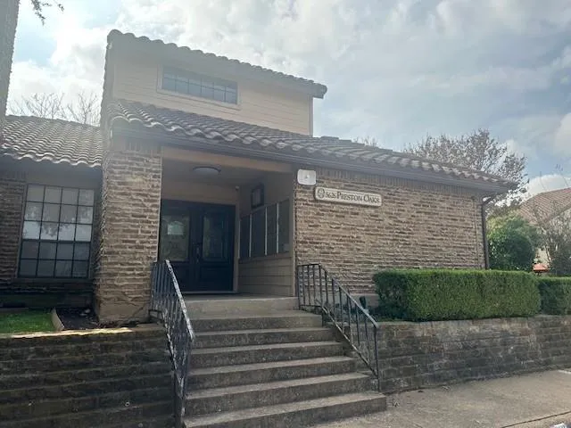 a view of backyard with green space
