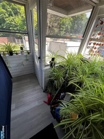 a view of kitchen and living room