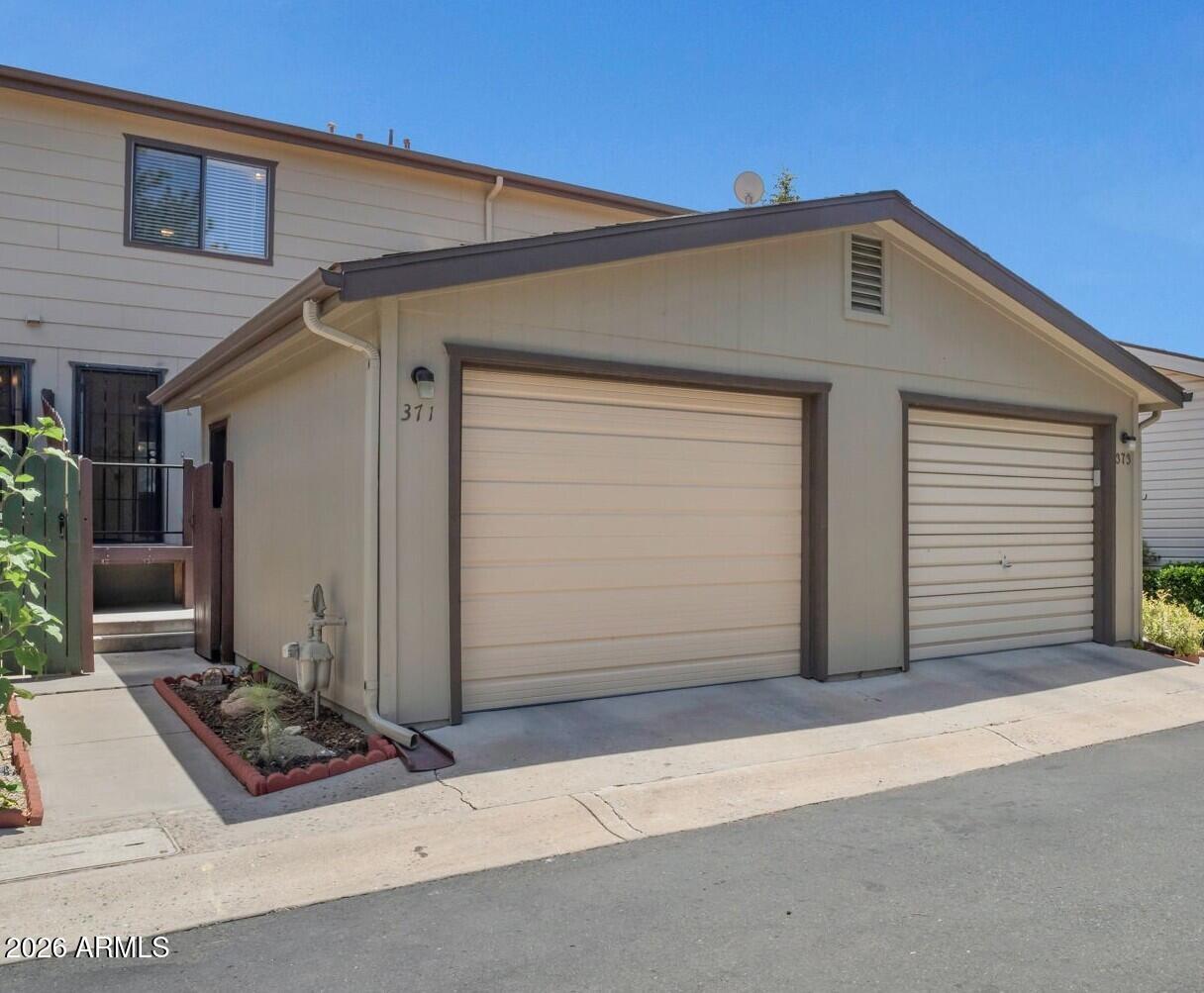 371 Rim Rock Circle, Unit 2 Prescott, AZ 86303 - Photo 30 of 36 Garage and Back Entrance to Town home of