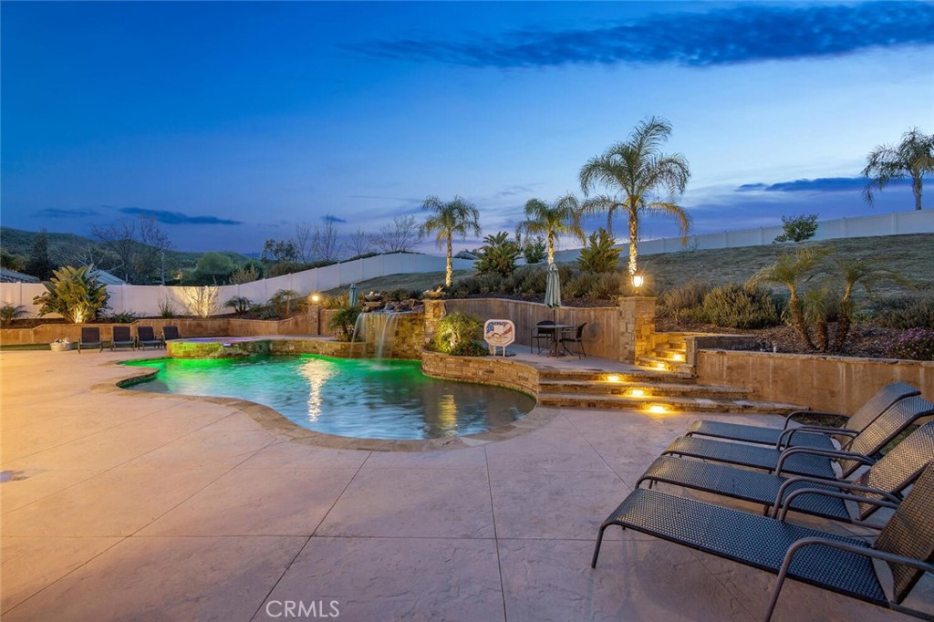 30177 Sagecrest Way Castaic, CA 91384 - Photo 54 of 54 a view of swimming pool with outdoor seating and city view
