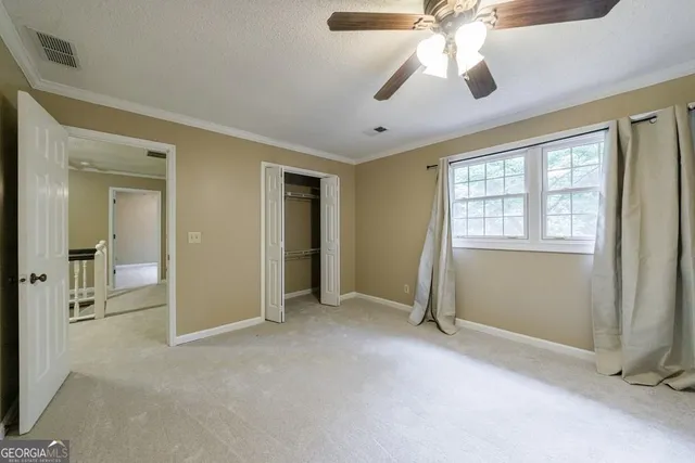 a view of a backyard with a tree