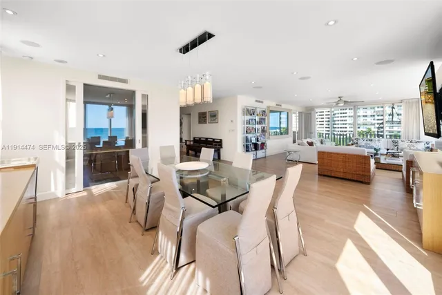 a view of a bunch of trees