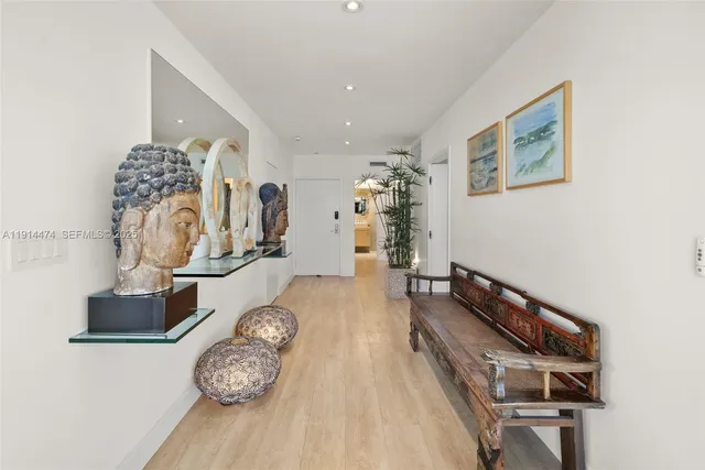 a view of a city and ocean view