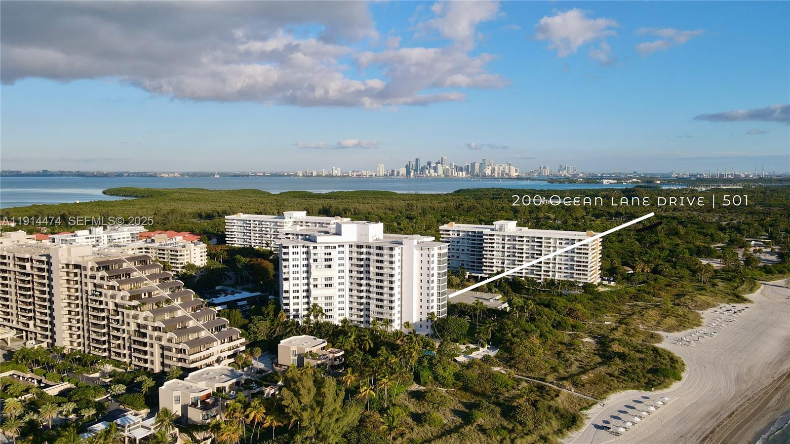 200 Ocean Ln Drive, Unit 501 Key Biscayne, FL 33149 - Photo 3 of 71 a view of a city and ocean view