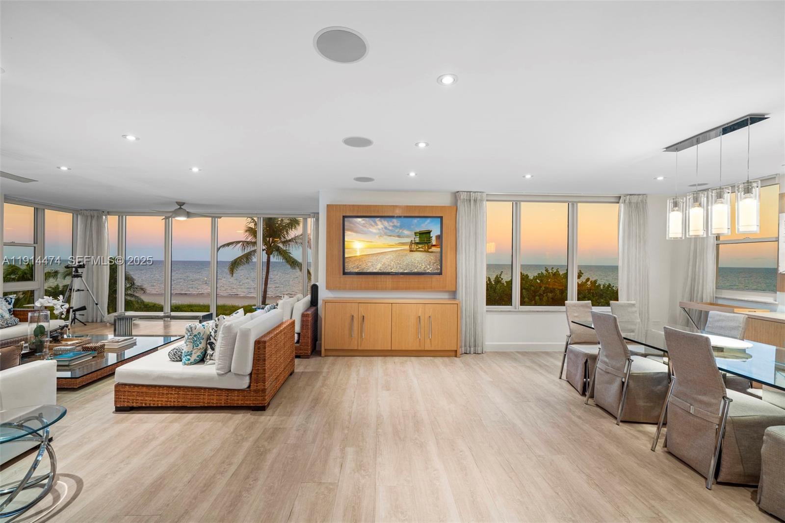 200 Ocean Ln Drive, Unit 501 Key Biscayne, FL 33149 - Photo 63 of 71 a living room with furniture and a large window