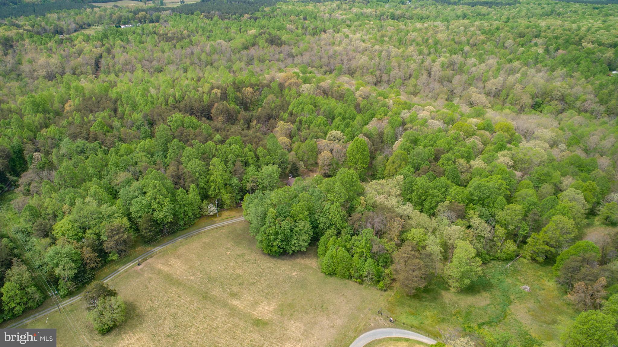 13520 Sillamon Road Goldvein, VA 22720 - Photo 14 of 22 Aerial view of driveway on left near tree line.