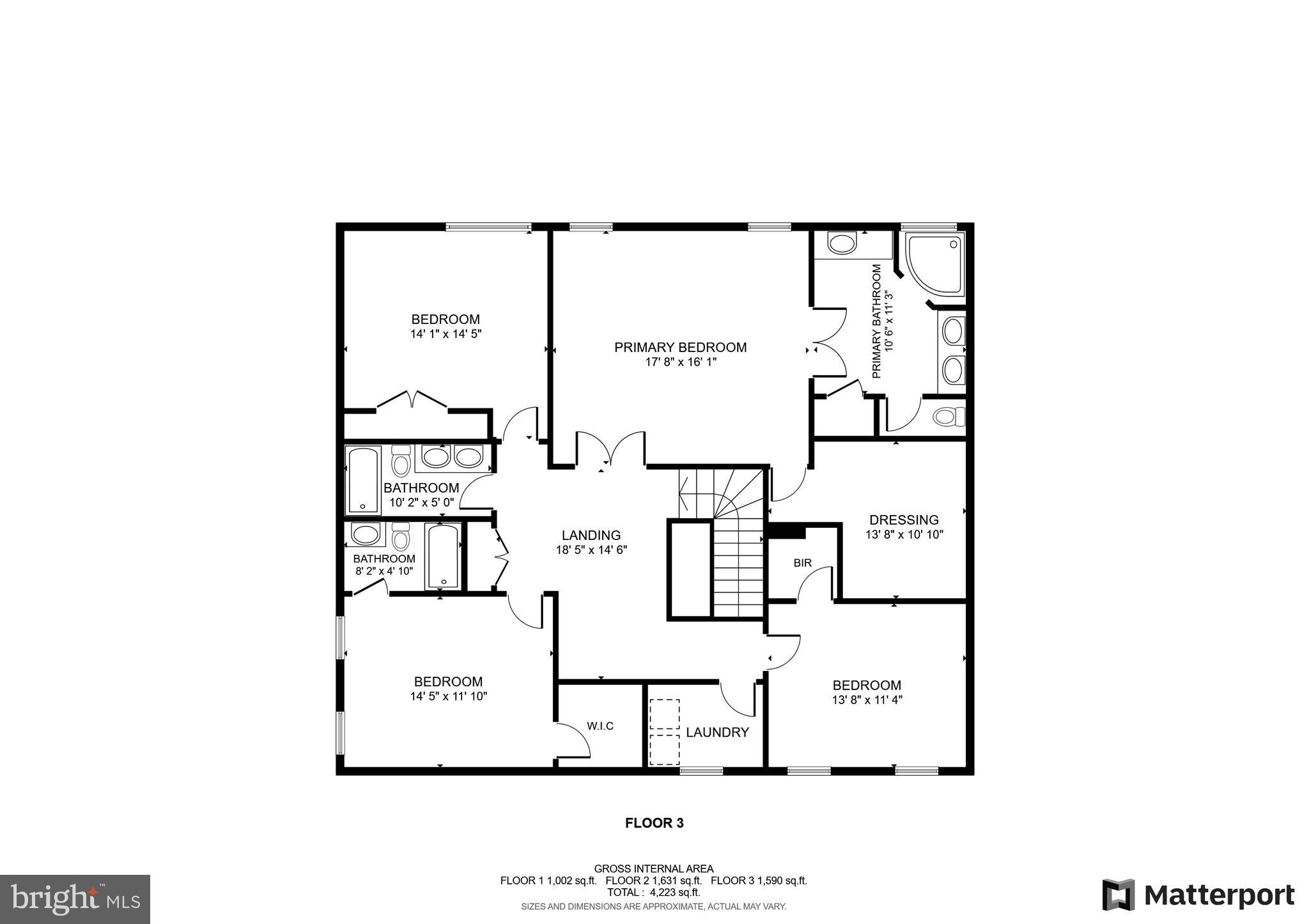 19203 Stoney Ridge Place Triangle, VA 22172 - Photo 26 of 26 Top level floor plan