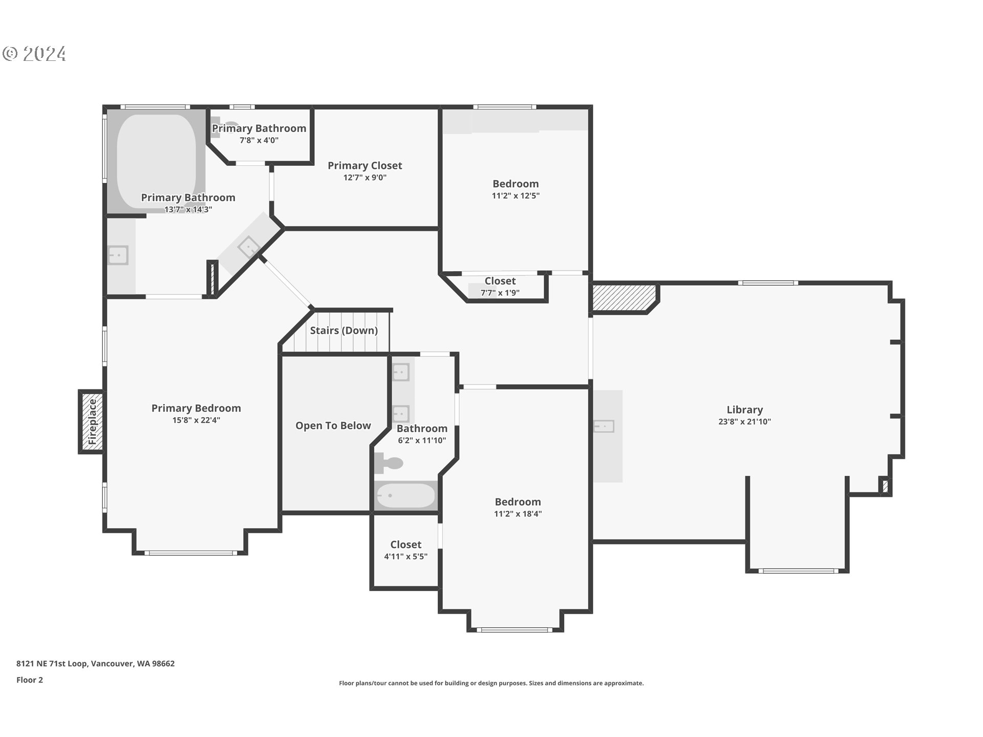 8121 Northeast 71st Loop Vancouver, WA 98662 - Photo 44 of 44 a picture of a floor plan