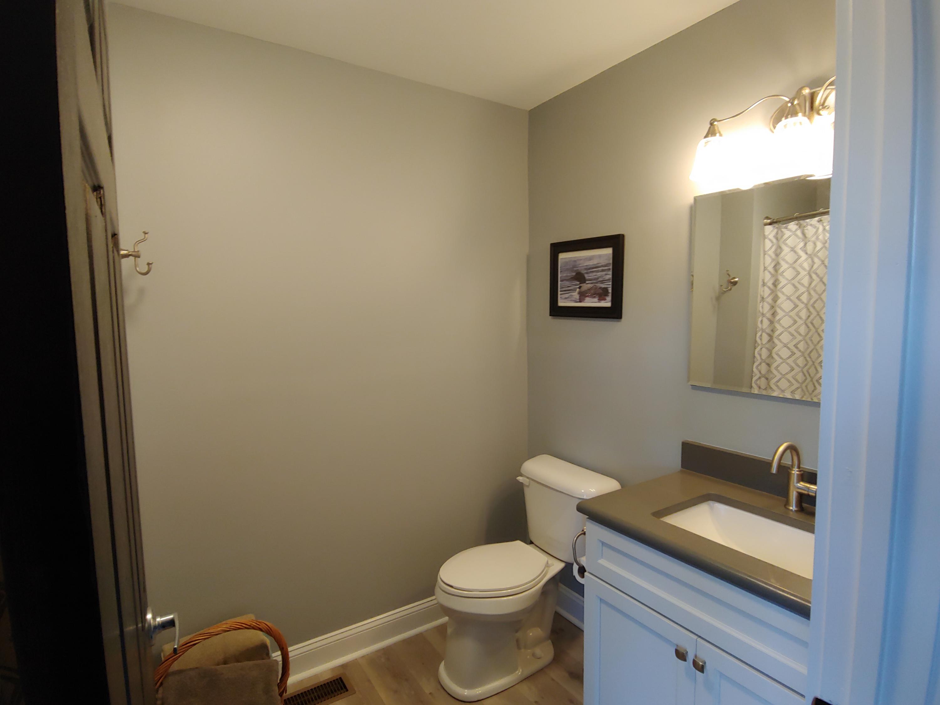 1016 Lacks Town Road Clover, VA 24534 - Photo 7 of 30 a bathroom with a granite countertop toilet and a sink