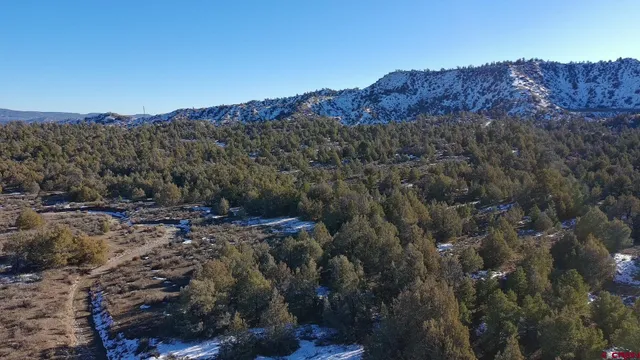 a view of city and mountain