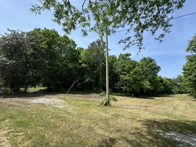 a view of outdoor space with deck and tree