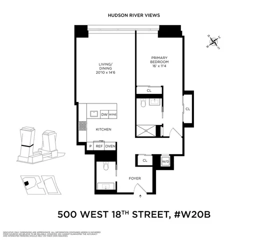 $3,300,000 | 500 West 18th Street, Unit W20B | Chelsea