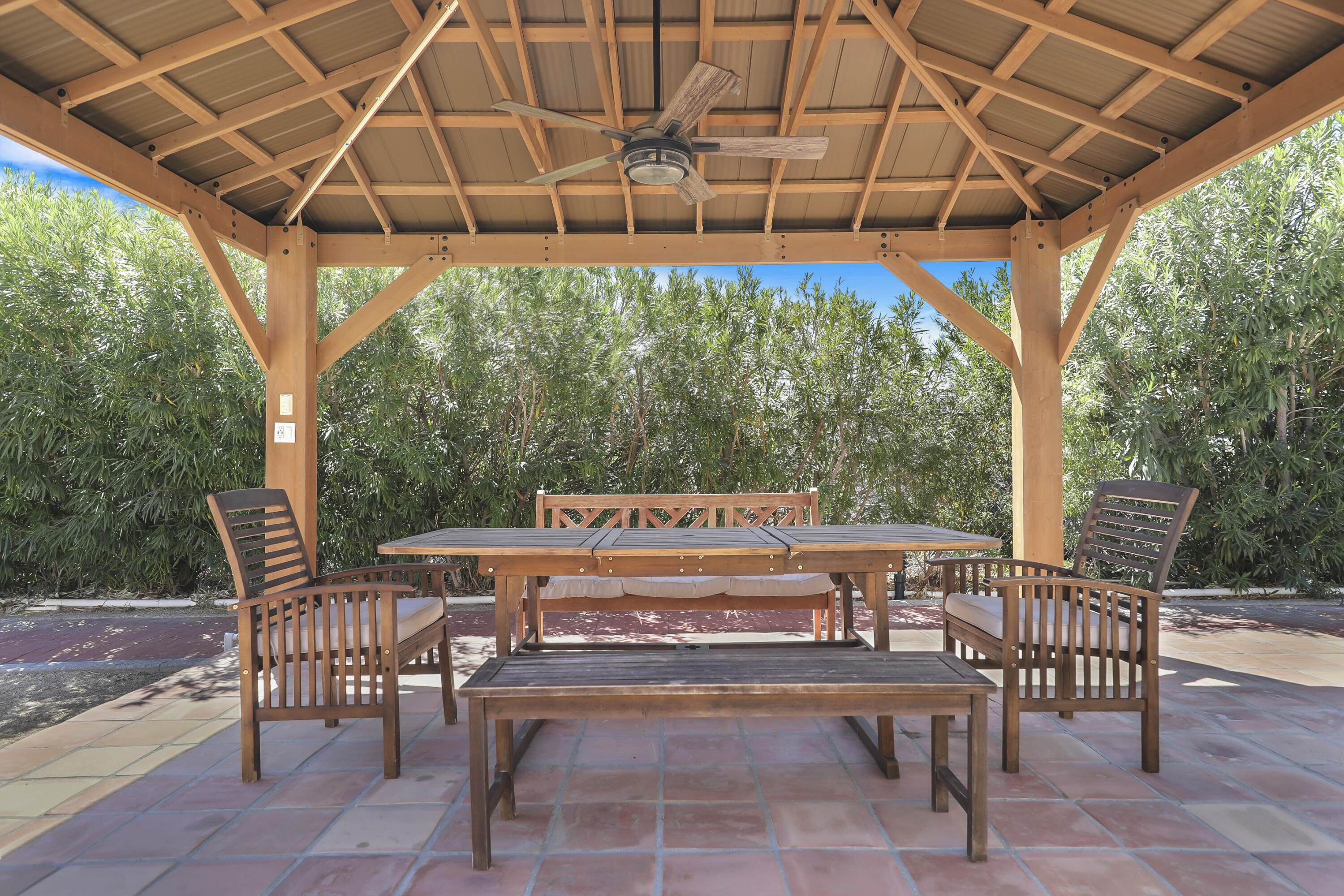 19120 Bubbling Wells Road Desert Hot Springs, CA 92241 - Photo 41 of 45 a outdoor view with a sitting space